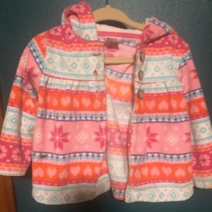 ❄️👶Carters snowflake button up hooded fleece